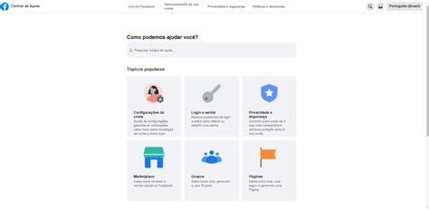 facebook suporte acaute|Centro de Ajuda do Facebook.